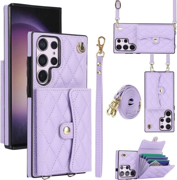 Crossbody Wallet Case for Galaxy S24 / S23/S22/S21 Ultra Plus - Image 2