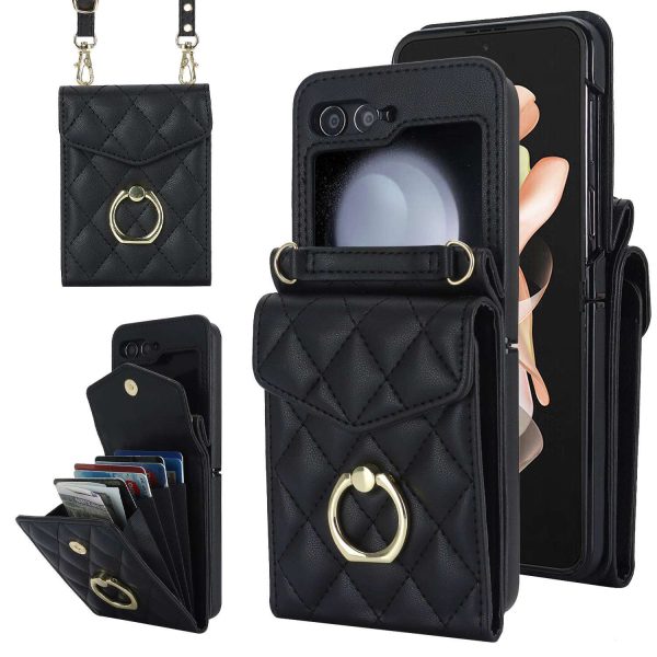 Z Flip 5 & 6 Wallet Case with Ring Holder - Image 9