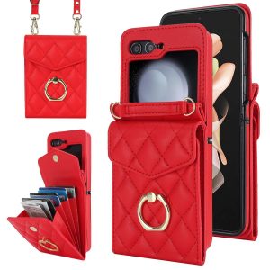 Z Flip 5 & 6 Wallet Case with Ring Holder