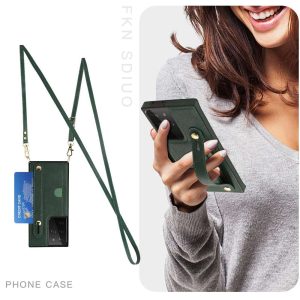 Card Holder Case with Wist Strap for Samsung