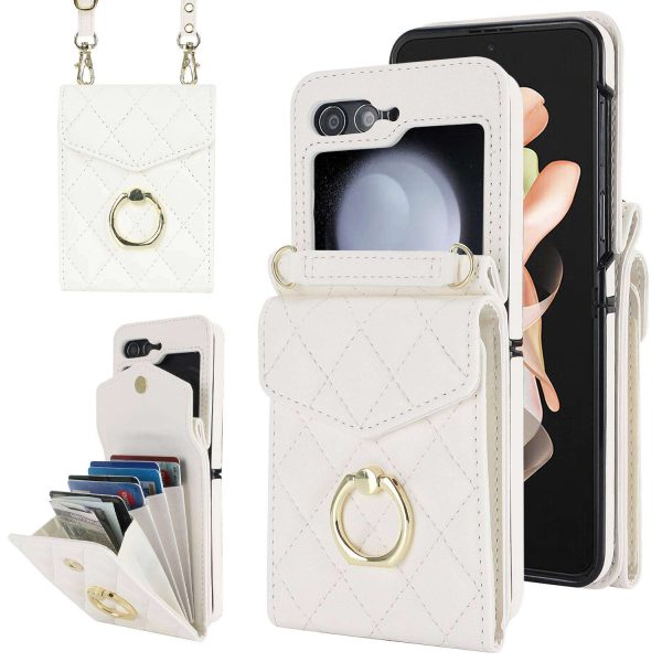 Z Flip 5 & 6 Wallet Case with Ring Holder