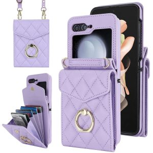 Z Flip 5 & 6 Wallet Case with Ring Holder