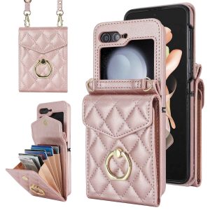 Z Flip 5 & 6 Wallet Case with Ring Holder