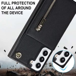 Zipper Card Holder Phone Case for Samsung