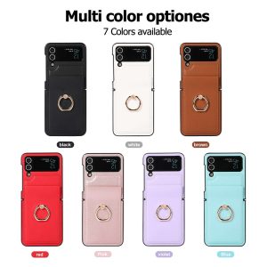 Z Flip 4/3 Case with Golden Ring