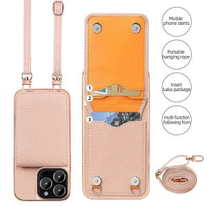 Card Holder Phone Case, Strap Case for iPhone