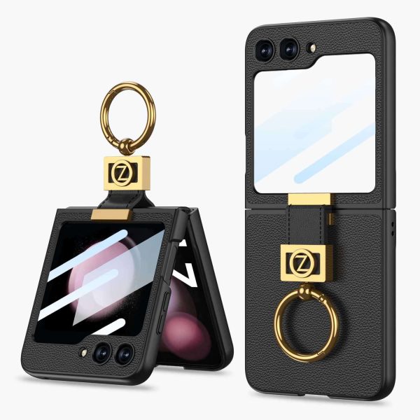 Z Flip 5 Ring Case with Screen Protector