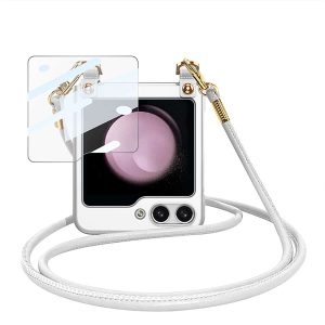 Z Flip 6 / 5 Crossbody Clear Case