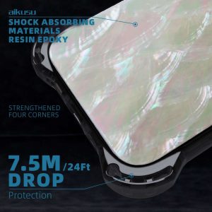 Phone Case Made with Unique Genuine Seashell for iPhone 15 & 14 Series