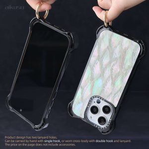 Phone Case Made with Unique Genuine Seashell for iPhone 15 & 14 Series