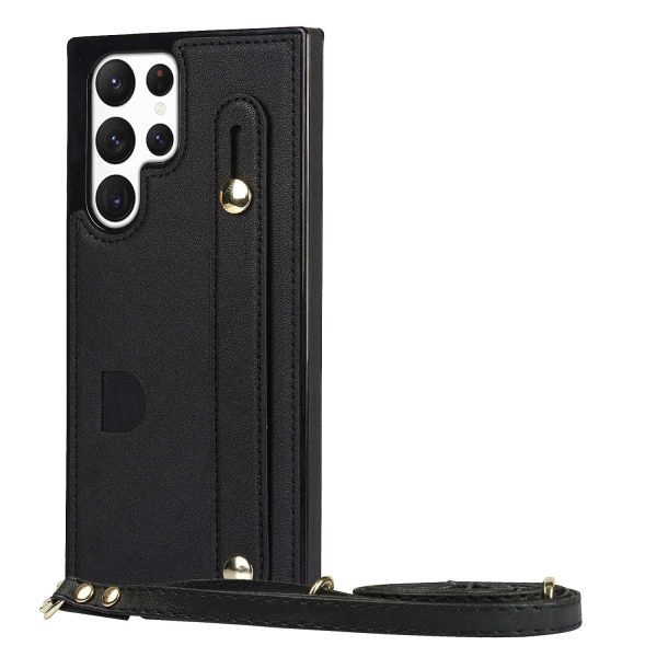 Card Holder Case with Wist Strap for Samsung