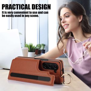 Z Fold Case with Wallet & Ring Holder for Fold 3 - Fold 6