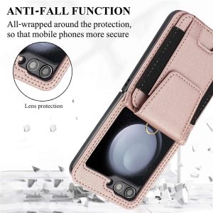 Z Flip 5 Case with Bouncy Card Slots and Magnetic