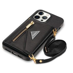 Side Sticker Phone Case with crossbody strap for iPhone