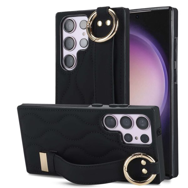 Phone Case with Ring and Wristband for Galaxy S24 S23 S22