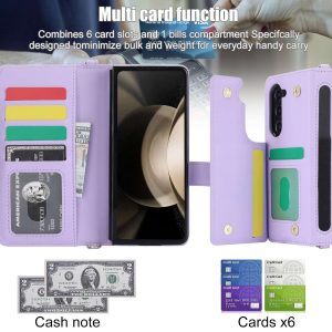 Z Fold Case with Wallet for Fold 3 - Fold 6