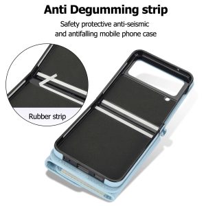 Z Flip 4/3 Case with Card Holders & Strap