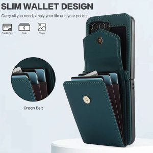 Z Flip 5 Case with Built-in Card Slots