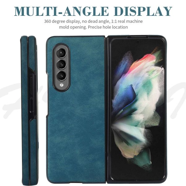 Retro Leather Fold Phone Case, for Samsung Galaxy Z Fold 4/3 - Image 11