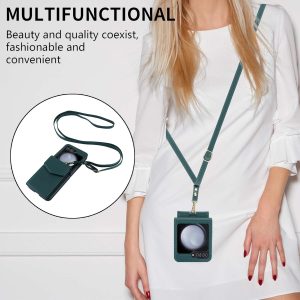 Z Flip 5 Case with Built-in Card Slots