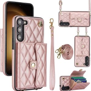 Crossbody Wallet Case for Galaxy S24 / S23/S22/S21 Ultra Plus