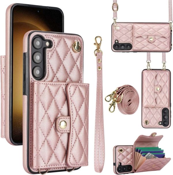 Crossbody Wallet Case for Galaxy S24 / S23/S22/S21 Ultra Plus - Image 10