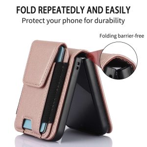 Z Flip 5 Case with Bouncy Card Slots and Magnetic