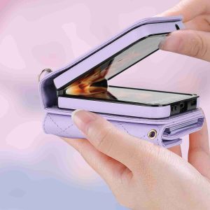 Z Flip 5 & 6 Wallet Case with 4 Card Slots