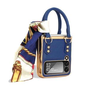 Z Flip 4/3 Case with Elegant Ribbon Scarf