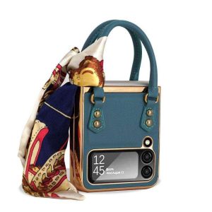 Z Flip 4/3 Case with Elegant Ribbon Scarf