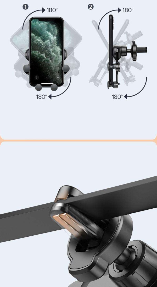 Gravity Car Phone Holder, for Mobile Navigation On Car - Image 2