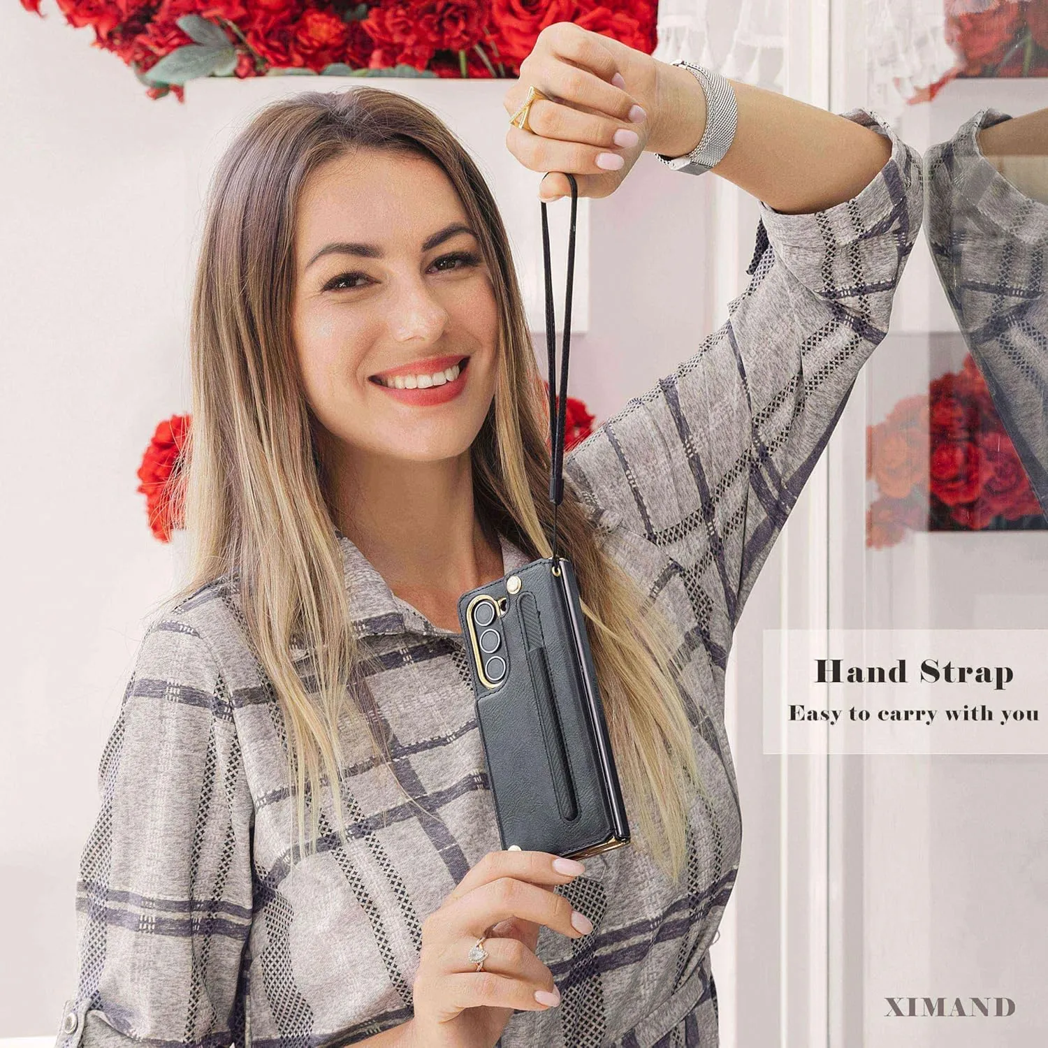 Z Fold 6 Wallet Case with Built-in Front Screen - Image 2