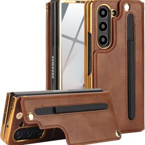 Z Fold 6 Wallet Case with Built-in Front Screen
