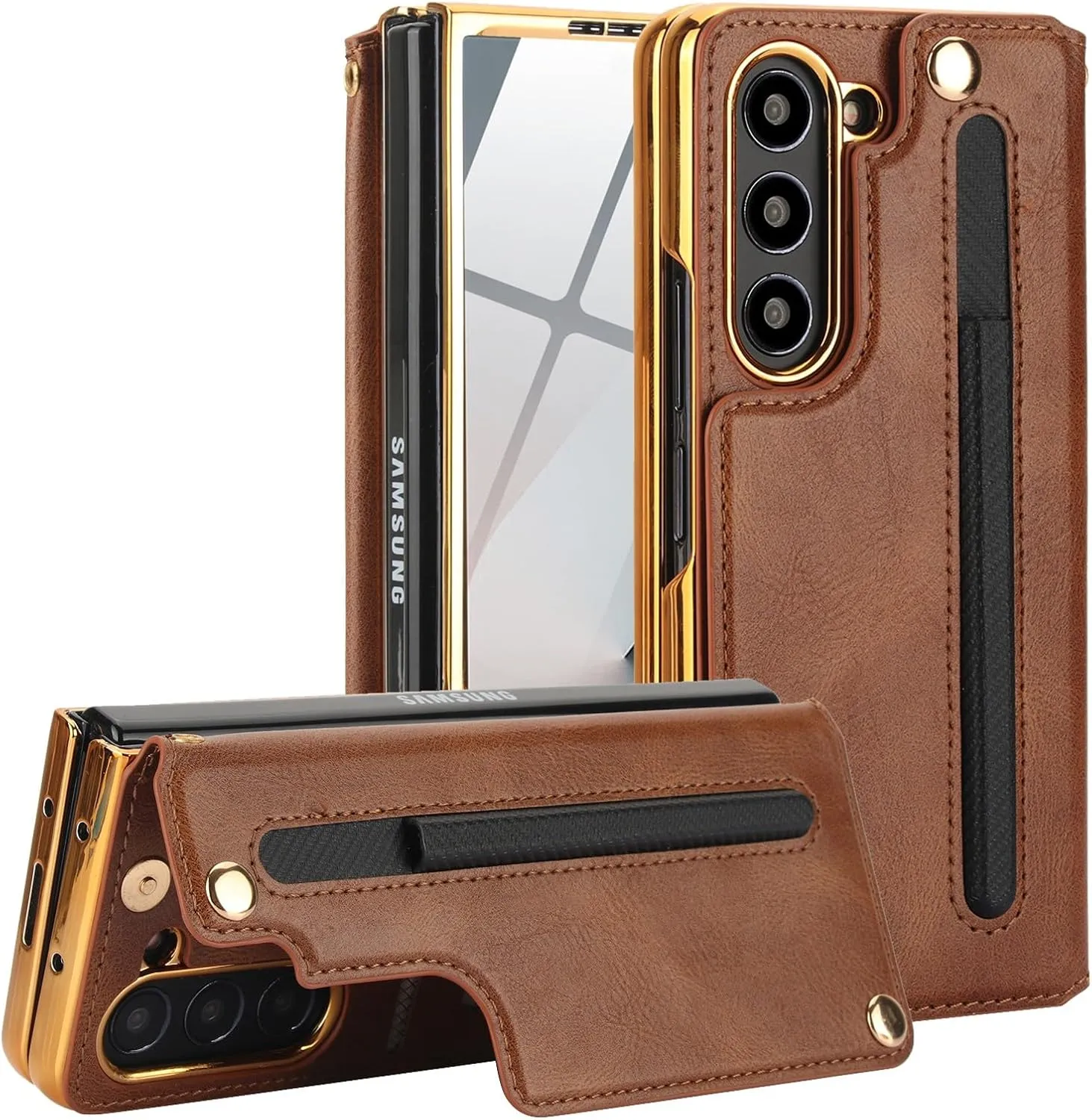Z Fold 6 Wallet Case with Built-in Front Screen - Image 13