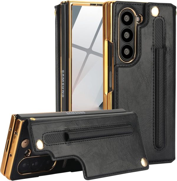 Z Fold 6 Wallet Case with Built-in Front Screen