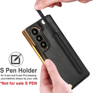 Z Fold 6 Wallet Case with Built-in Front Screen