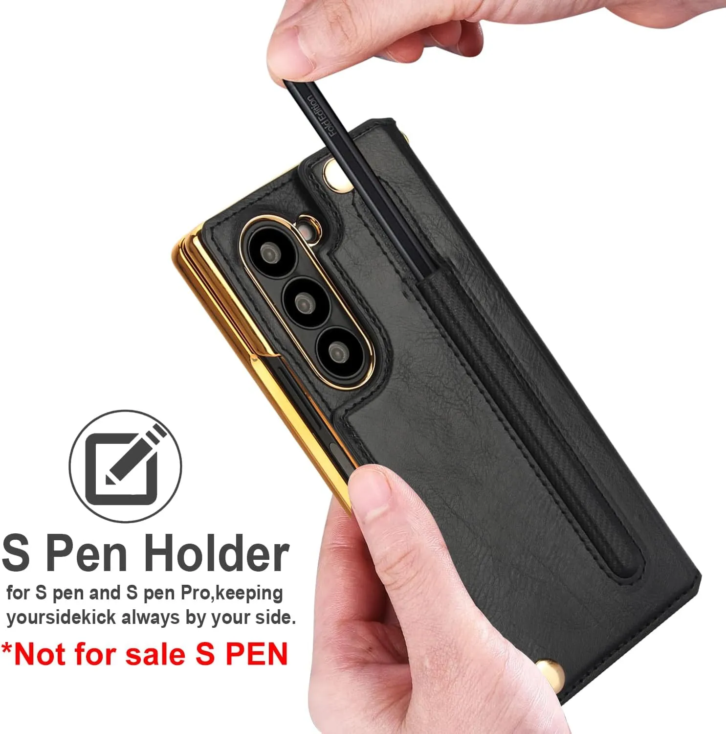 Z Fold 6 Wallet Case with Built-in Front Screen - Image 8