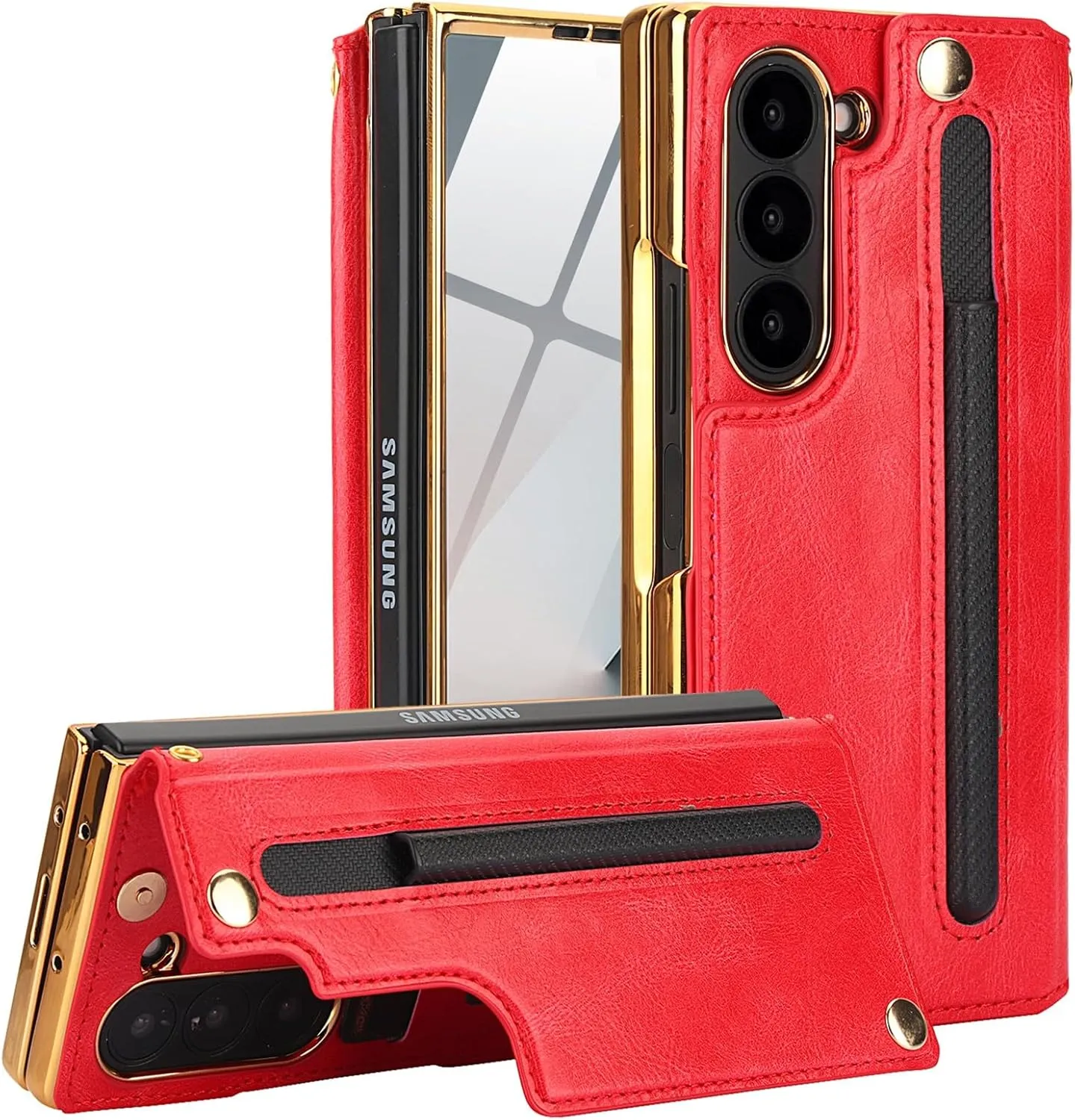 Z Fold 6 Wallet Case with Built-in Front Screen - Image 12