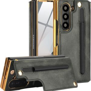 Z Fold 6 Wallet Case with Built-in Front Screen