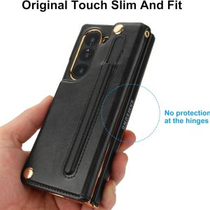 Z Fold 6 Wallet Case with Built-in Front Screen