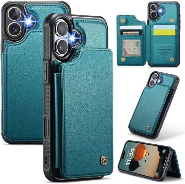 iPhone 16 Series Case with RFID Blocking and 5 Credit Card Holder - Image 11