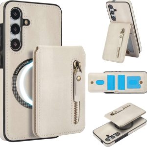 Samsung Galaxy S25 Series Case with 2 in 1 Detachable Magnetic Wallet