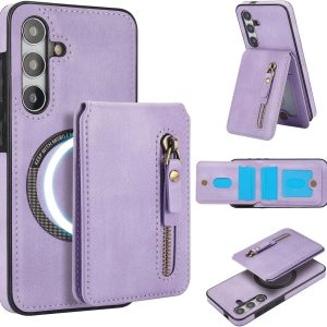 Samsung Galaxy S25 Series Case with 2 in 1 Detachable Magnetic Wallet