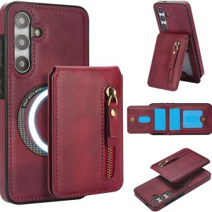 Samsung Galaxy S25 Series Case with 2 in 1 Detachable Magnetic Wallet