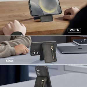 Samsung Galaxy S25 Series Case with 2 in 1 Detachable Magnetic Wallet