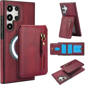 Samsung Galaxy S25 Series Case with 2 in 1 Detachable Magnetic Wallet