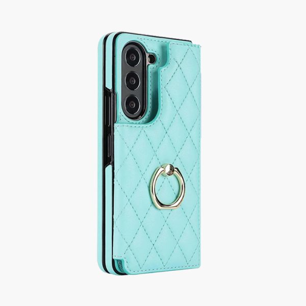 Galaxy Z Fold Case with Card Holder & Ring