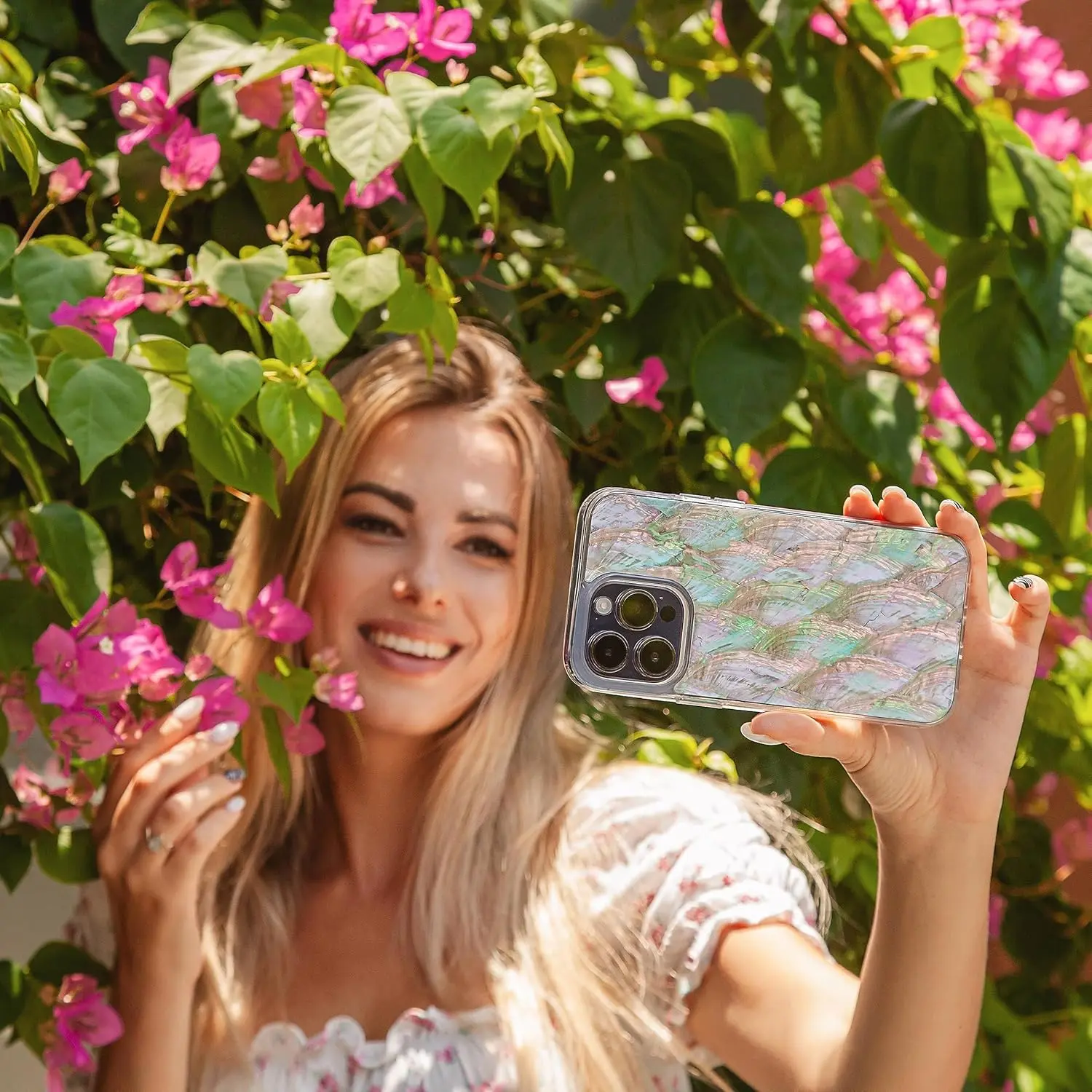 iPhone 16 Series Case Made with Unique Genuine Seashell - Image 3