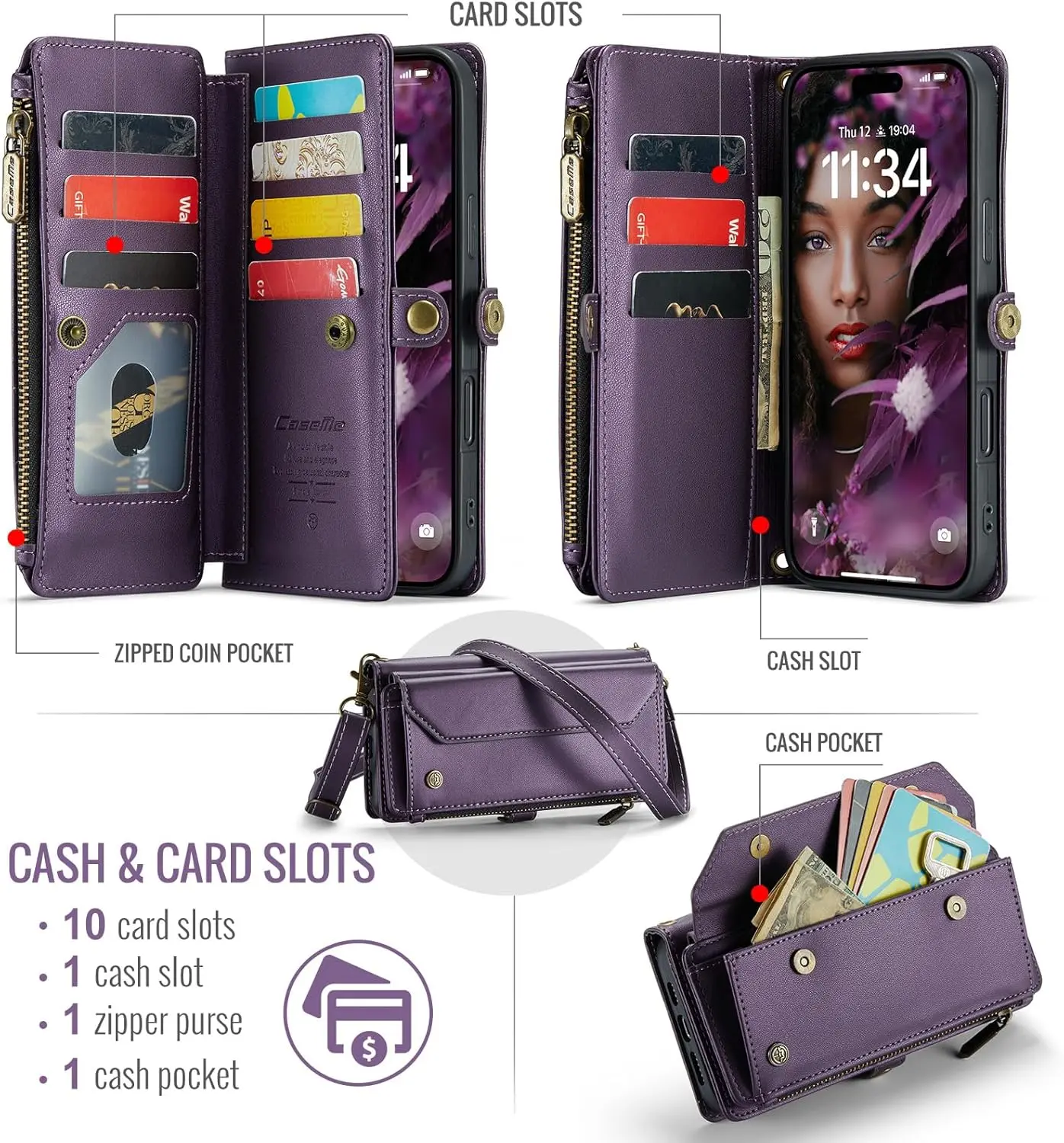 iPhone 16 Pro Max Case with 10 Card Slots - Image 3