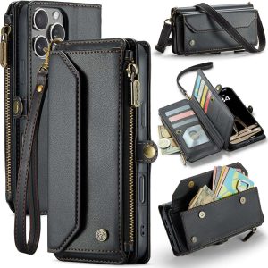 iPhone 16 Pro Max Case with 10 Card Slots